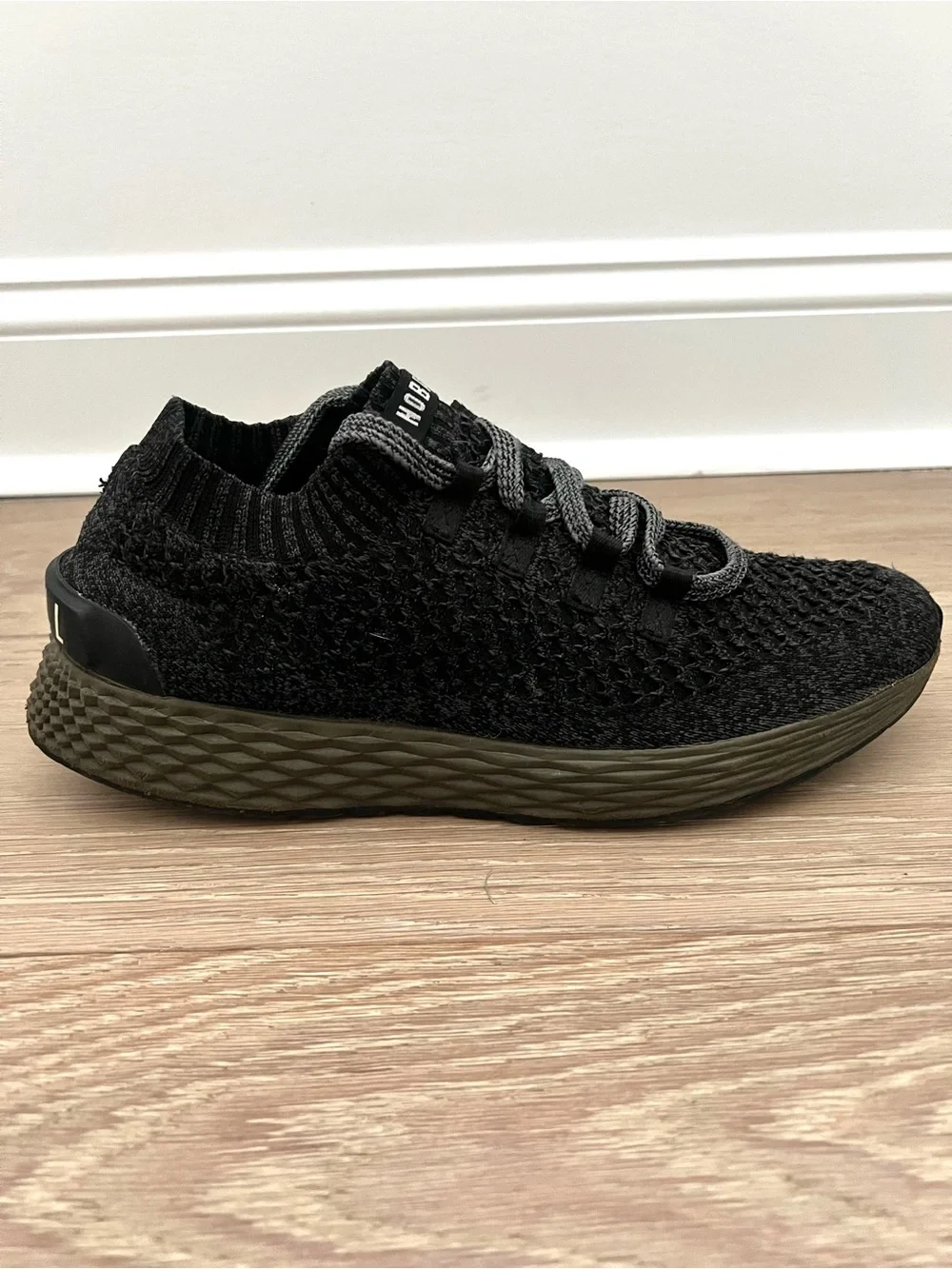 NOBULL Diamond Black Ivy Knit Runners Shoes US Men 10.5 Women 12 Sneaker